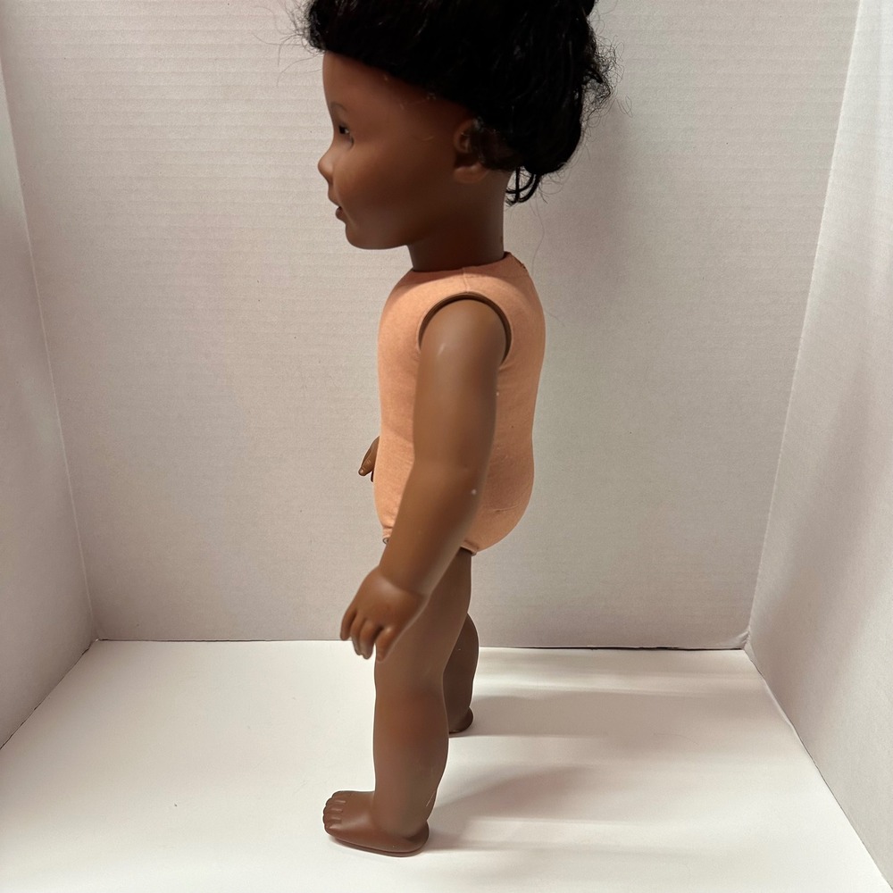 American Girl 18" Doll Dark Skin Brown Eyes Curly Hair TLC Nude - Picture 9 of 16